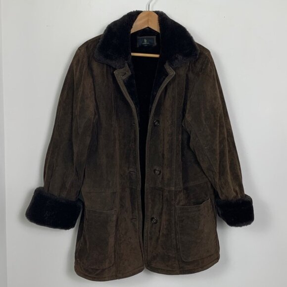 Vintage Braemar Sheepskin Jacket Coat Leather Suede - Picture 9 of 12